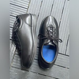 Apex Liv - Women's Comfort Casual Leather Lace-Up Shoes Size 7 Extra Wide